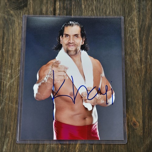 Wwe the great khali autograph - wwe,
