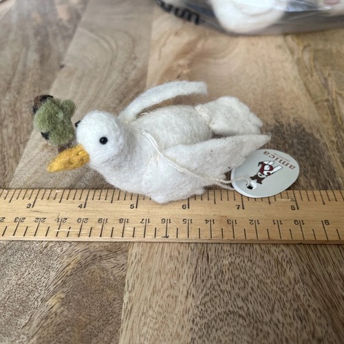 Felt turtle dove - hanging, tree
