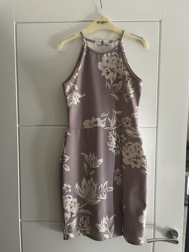 Boohoo mauve floral bodycon - mauve,