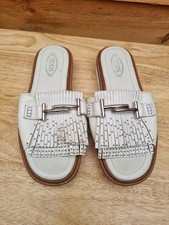 Tods Leather Mules Size 35, Uk 2