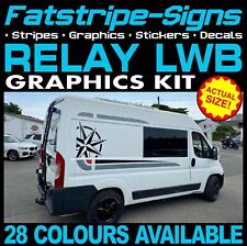 to fit CITROEN RELAY L3 LWB MOTORHOME GRAPHICS STICKERS STRIPES DECALS DAY VAN