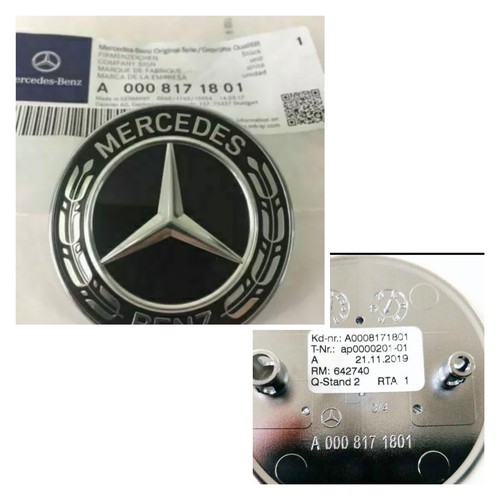 Mercedes benz black - black, wreath