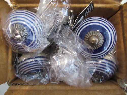 Box ceramic door knobs - box, 6