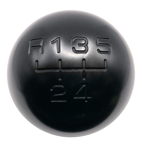 Black round gear shift knob - gear,