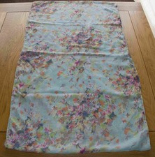 Turquoise Floral Infinity Scarf Loop Lightweight Womens BNWT 68" x 20"