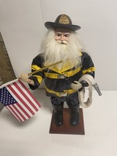 Vtg. Fireman Santa American