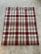 Julian Charles Red Tartan Curtains (Balmoral) 44x54 Eyelet Lined
