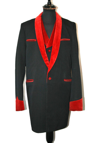 Vtg teds corner black - corner, drape