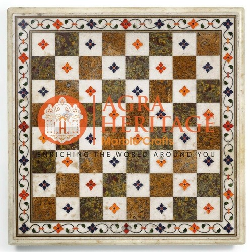 Marble center chess coffee - marble,