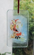 Christmas Suncatchers Santa