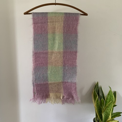Vintage mohair scarf fuzzy - vintage,