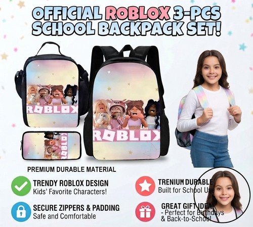 Roblox backpack set pcs - roblox, 3-pcs