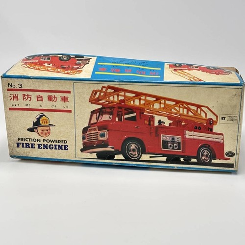 Nomura toy tin car - nomura, fire