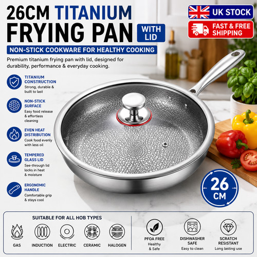 26cm titanium frying pan - 26cm,