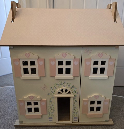 Childrens wooden dolls house - childrens,