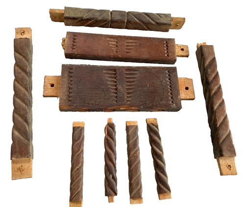 Antique hand carved salvaged - hand,