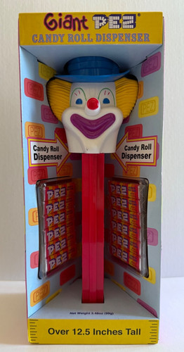 Vtg giant pez clown red - vtg,