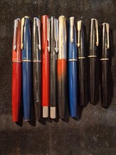 VINTAGE PARKER FOUNTAIN PENS - 17's, NS SLIMFOLDs, FRONTIER,  VECTORS - 45