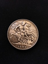 Great Britain Silver Crown 1897 Queen Victoria