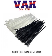 CABLE TIES  ZIP TIES WHITE