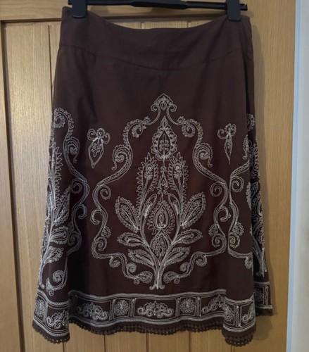 Monsoon skirt brown - skirt, 12