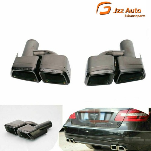 Black exhaust double - , slant