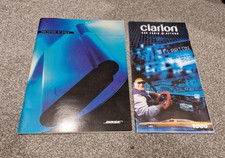 2x Bose Home and Clarion Car Stereo Entertainment System Brochure Magazines