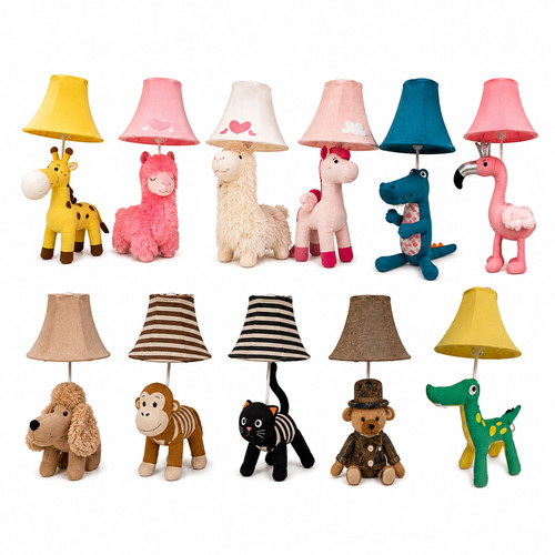 Fabric led animal table - animal, lamp
