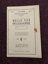 Speedway programme Belle Vue