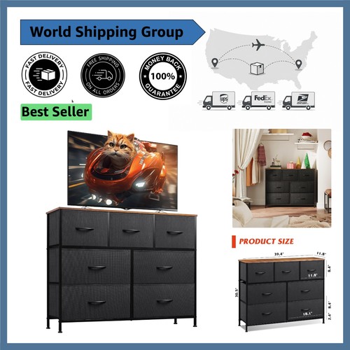 Sturdy drawer chest of - sturdy, 7-drawer