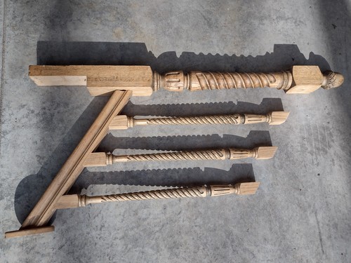 Stair newel post - stair,