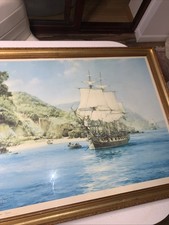 reproduction of a maritime painting by Montague Dawson 29x35 Inch See Descriptio