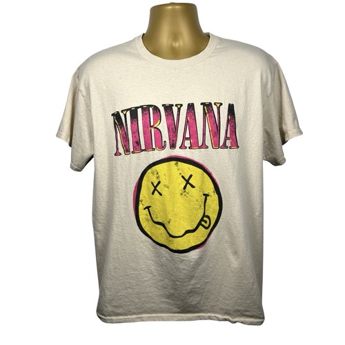 Nirvana smiley face shirt - face, t