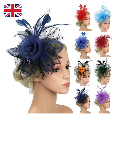 Large wedding fascinator - large,