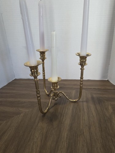 Vintage brass arm tabletop - vintage, 3-arm