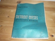 DETROIT DIESEL OPERATORS MANUAL SERIES 53 ENGINES SERVICE AND PARTS INFORMATION