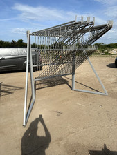 Large Shop Carpet Swing Arm Rug Display Rack with 40 arms 2.15 m High 1.7 Wide 