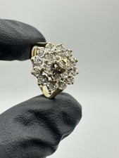 9ct Three Tier Diamond Cluster