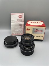 Leica Summicron-M 1:2 50mm 6bit 1913-1983 11819 Boxed Excellent Condition RARE *Serial