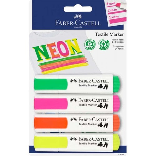 Neon fabric markers - neon,