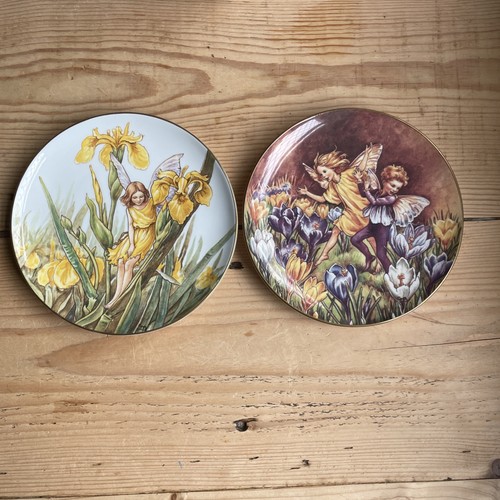 Flower fairies border plates - fairies,