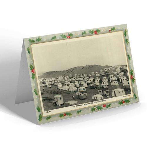 Christmas card vintage wales - card,