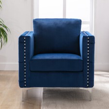 Modern Accent Chair Velvet