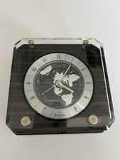 Bulova Dark Wood World Globe