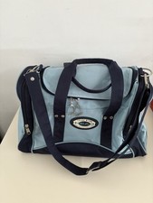 Vintage HEAD Blue Sports Bag Holdall Gym Duffle Weekend Bag Retro
