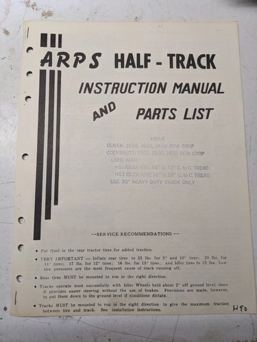 Arps tractor half track - tractor, half-track