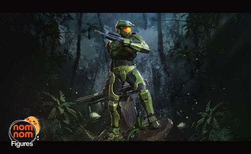 Master chief resin - 2), 3d