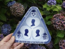 1914 Royal Copenhagen Pottery Plate with Kings of Norway Sweden & Denmark Malmo