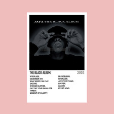 Rap Hip-Hop Poster Album Track Poster 100+ Titles To Choose High Quality A4 / A3