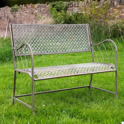 Shabby chic garden bench - shabby,